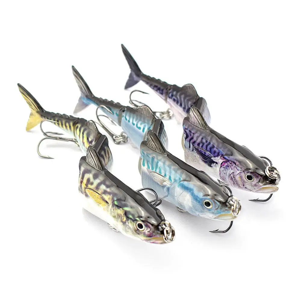 WATERBOY 15cm 31g Wobblers hundidos cebo de pesca multiarticulado 4 secciones Swimbait agua salada atún duro lubina señuelo Artificial - imagen 2