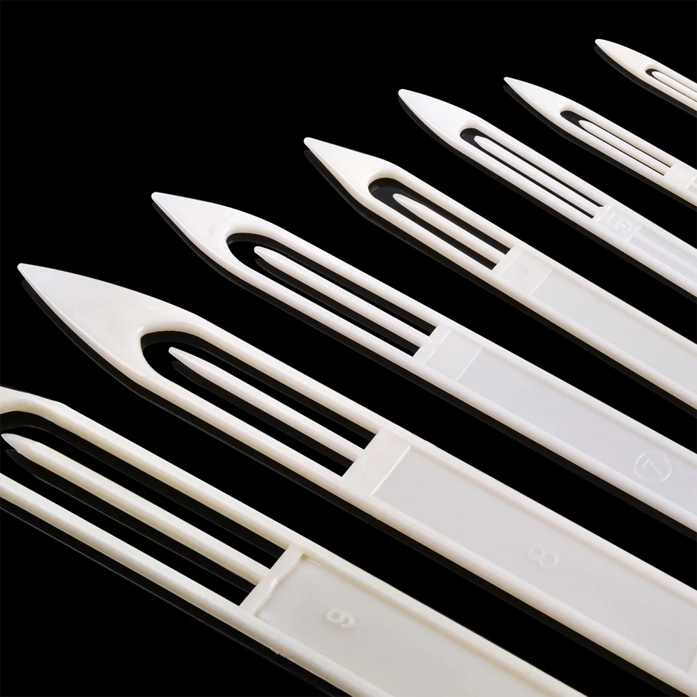 Navajas de aguja para red de pesca, red fundida de plástico, aguja de reparación, herramientas de equipo de línea de reparación, 2 uds. - imagen 4