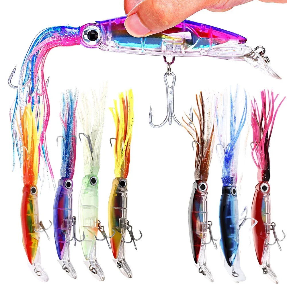 Señuelo de Pesca Sougayilang, cebo Artificial de plástico duro, pulpo, cebo falso, Señuelos de Pesca, aparejos de Pesca - imagen 2