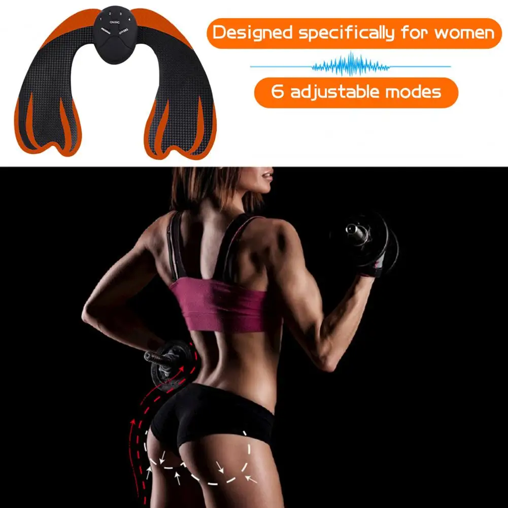 Entrenador de glúteos para mujer, 6 modos, tóner para glúteos de cadera, Estimulador muscular EMS, parche de entrenamiento para glúteos, masajeador, máquina de entrenamiento para levantamiento de glúteos - imagen 5