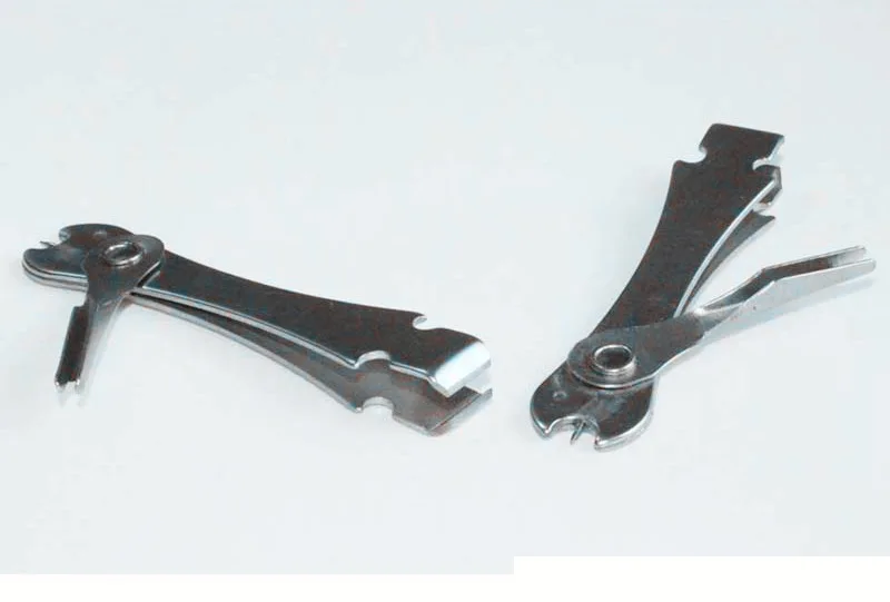 Tijeras multifuncionales para pesca con mosca, cortador de línea, amarre de línea de pesca, herramienta para atar nudos rápidos, ganchos, limpiador de ojos, pinza B403 - imagen 4