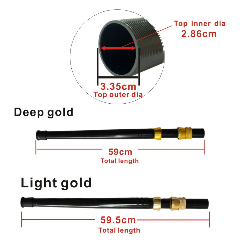 ORJD caña de pescar curva recta Karbon curlling, 59cm-73cm, mango de caña de pescar, accesorios de pista de pesca de carpa de agua salada - imagen 5