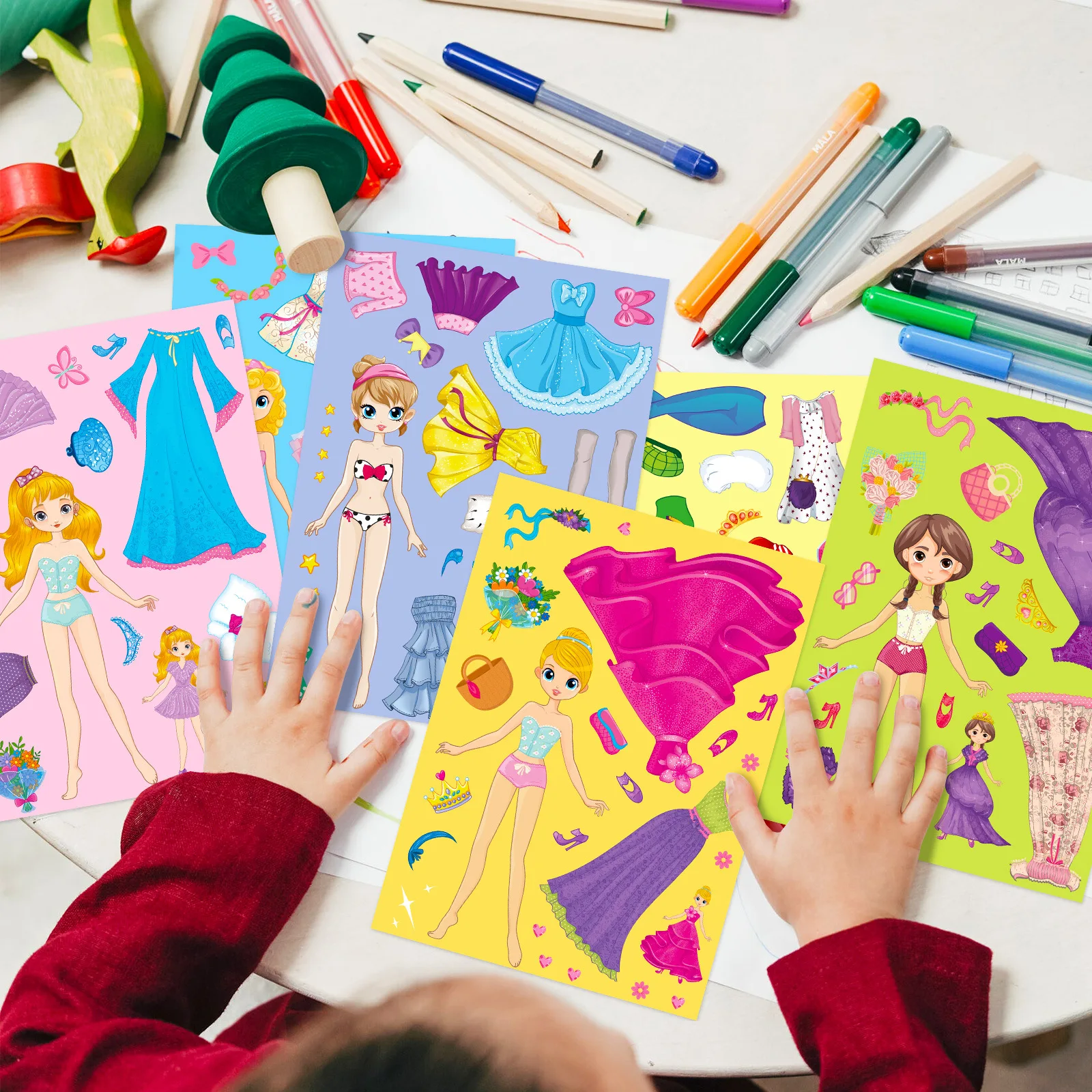 Pesca educativa: Rompecabezas Princesas con Pegatinas para Ninos - imagen 5
