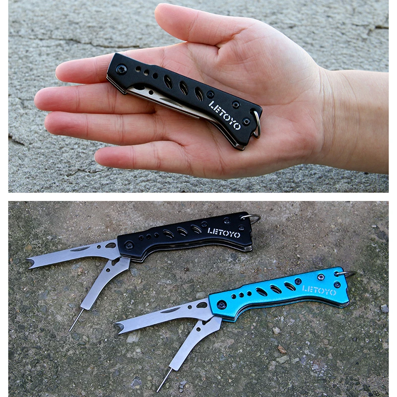 Cuchillo multiherramienta acero inoxidable para calamar, pulpo y sepia