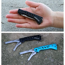 Cuchillo multiherramienta acero inoxidable para calamar, pulpo y sepia