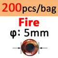 200pcs 5mm FIRE