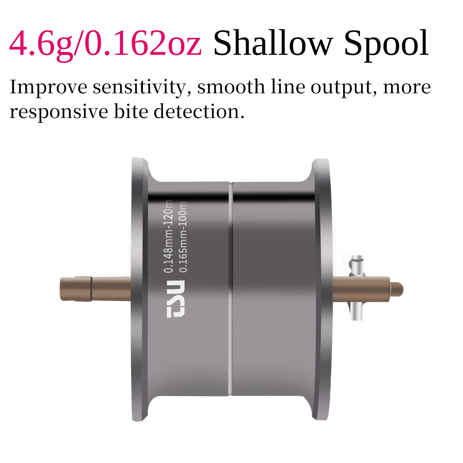 TSURINOYA 134g cebo ultraligero carrete de pesca de fundición fina lobo oscuro 50S 7,1: 1 4kg carrete poco profundo bobina de juego ligera carrete de trucha - imagen 3