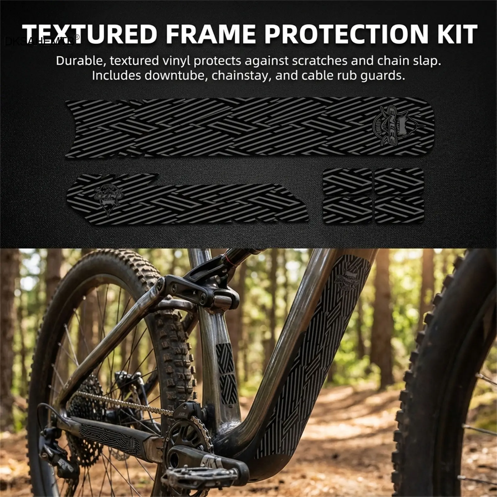 Protector cuadro bici fibra de carbono, resistente a arañazos - imagen 5