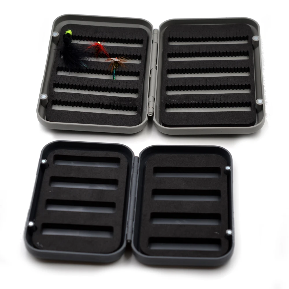 MNFT 1 Uds caja para moscas caja de aparejos flotantes con hendidura EVAFoam cajas de aparejos de pesca con mosca almacenamiento de pesca tamaño grande y pequeño - imagen 3