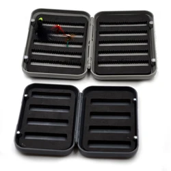MNFT Caja de Mosca Portátil con Espuma – Señuelos y Accesorios