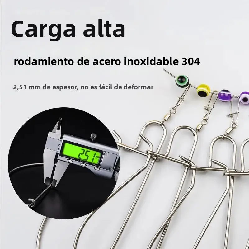 LINNHUE-accesorios para aparejos de pesca, hebilla de bloqueo de pesca, larguero de pescado vivo de acero inoxidable - imagen 4