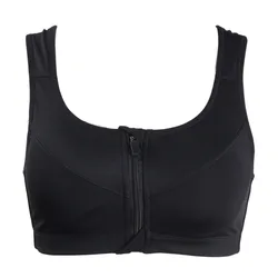 Sujetador Deportivo con Cierre, Diseño Antivibración, Cómodo, Chaleco Deportivo con Espalda Cruzada, Transpirable, Ajustable, Ropa Interior de Yoga para Mujer