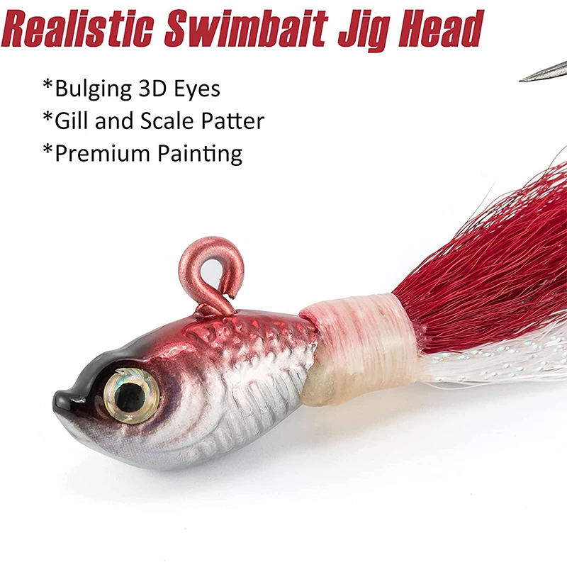 Balanzze-Micro Jig Señuelo de pesca, cola de pato con cabeza de plomo, señuelo de pesca en roca, 7g, 10g, 14g, 21g, 28g, 42g, 56g, 85g - imagen 2