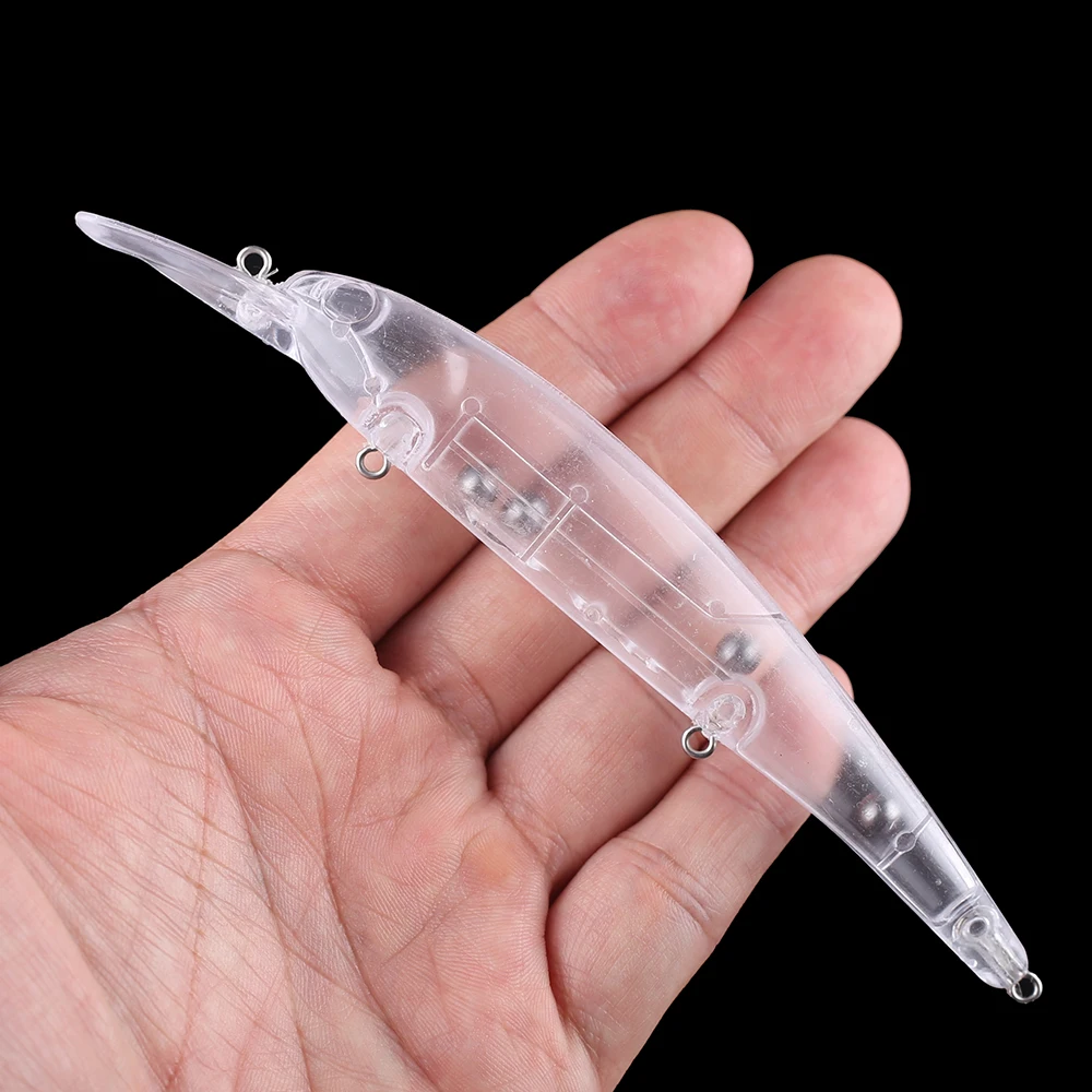 Chan'sHuang, 20 piezas, cebo en blanco sin pintar, 145mm, 14,2g, sonajeros flotantes, pececillo de buceo poco profundo, señuelo de pesca Artificial hecho a mano DIY - imagen 4