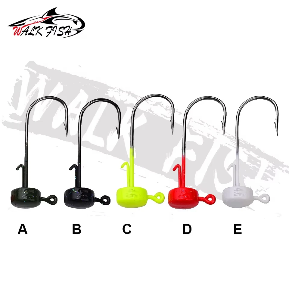 WALK FISH anzuelo jig head Ned rig – con púas para lubina y trucha - imagen 4
