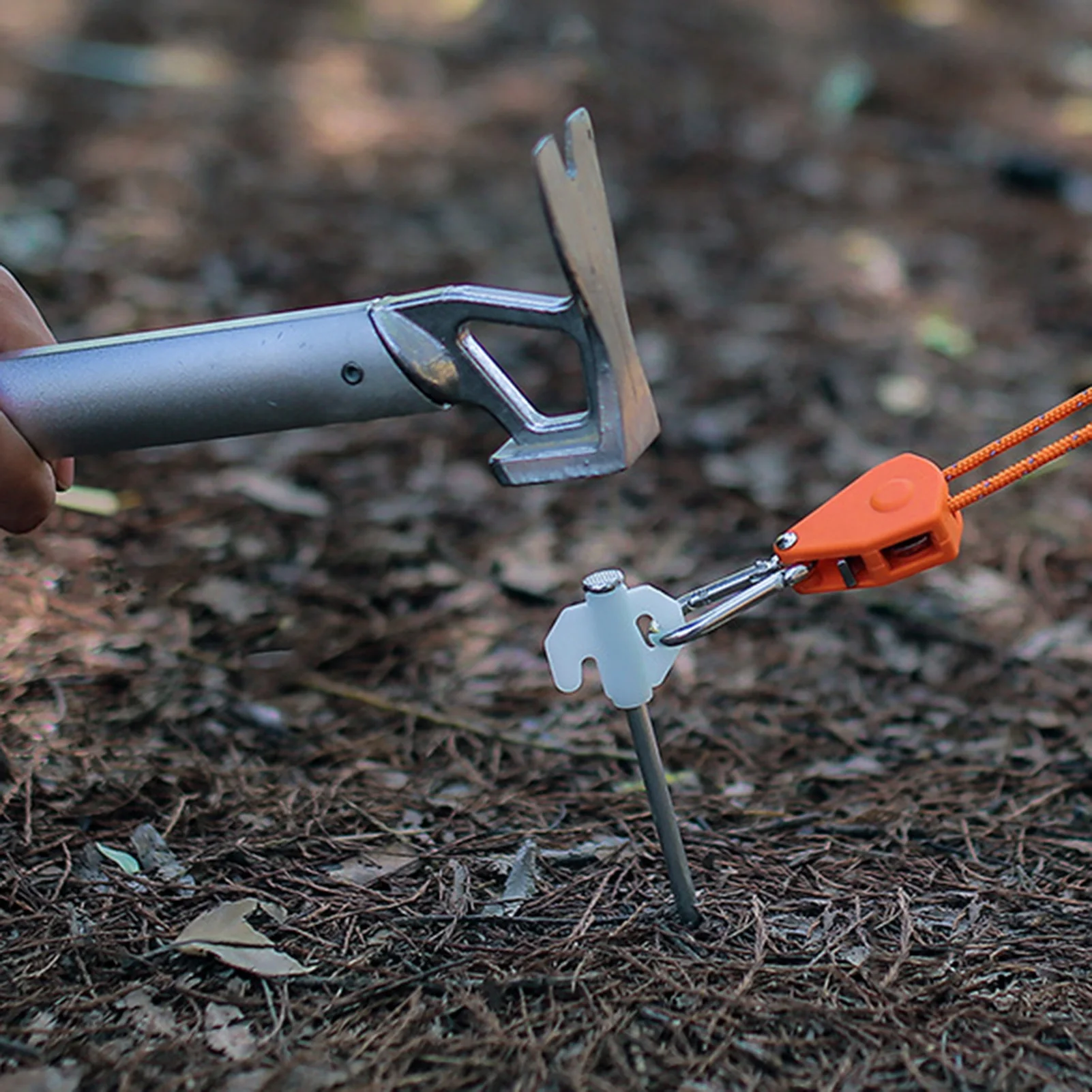 Estaca de tienda de campaña de 20cm, tienda gruesa extendida a prueba de viento, clavo para el suelo, tienda de campaña al aire libre, refugio, dosel, varilla fija, accesorios para acampar - imagen 5