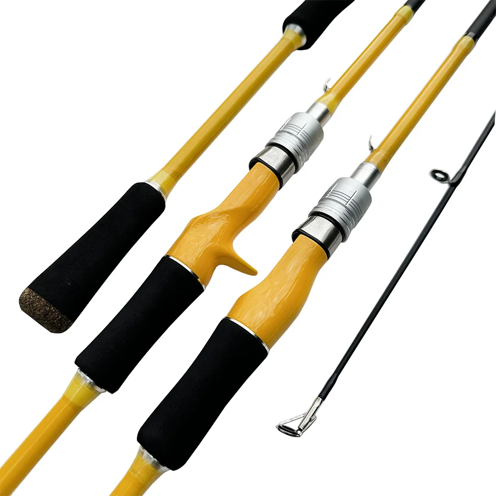 1.65/1.8M Ultralichte Hengel Koolstofvezel Spinnen/Gieten Lokken Paalaas Met 3-20G Superzachte Snelle Forelhengels - imagen 4