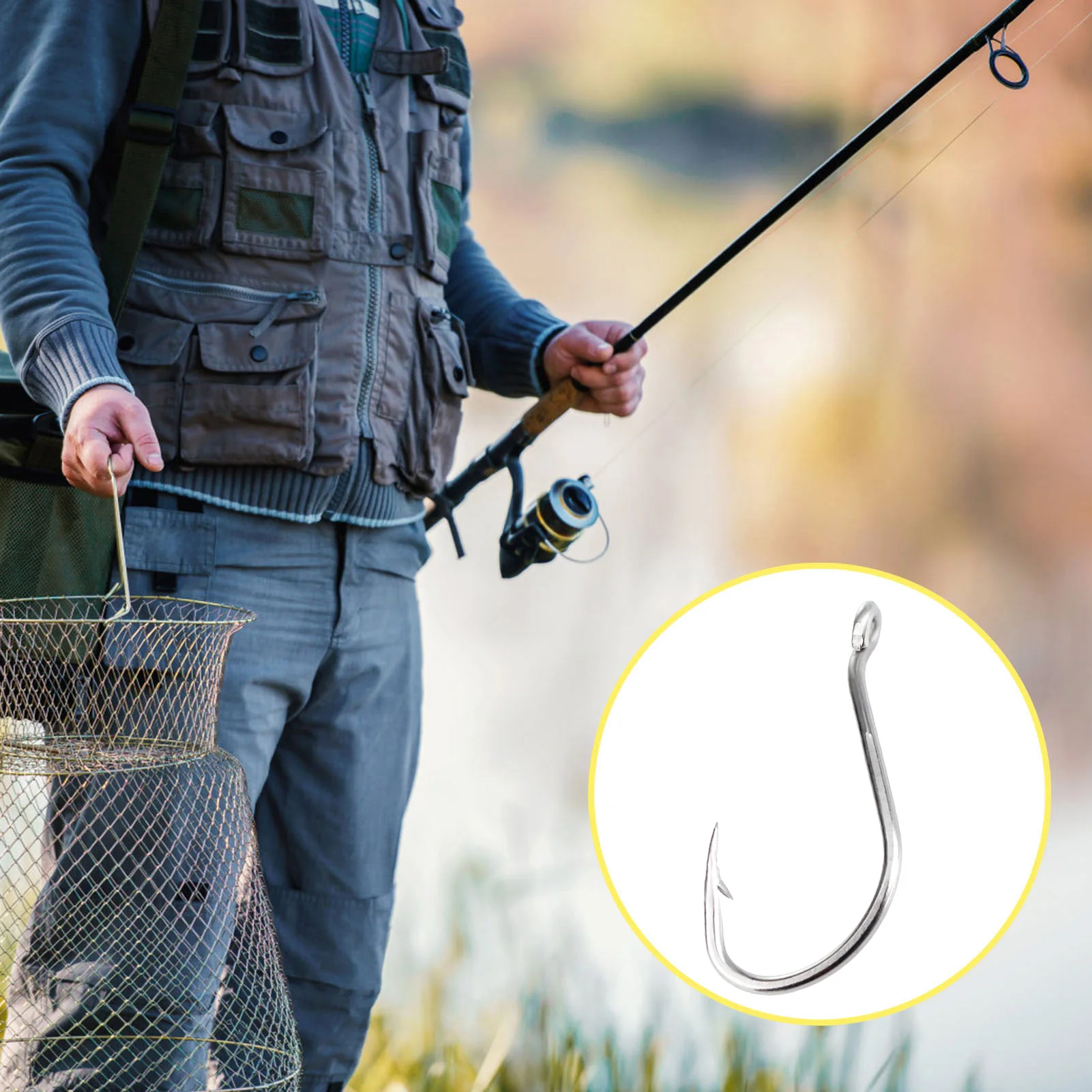 Anzuelos con púas de acero inoxidable para pesca deportiva - imagen 3