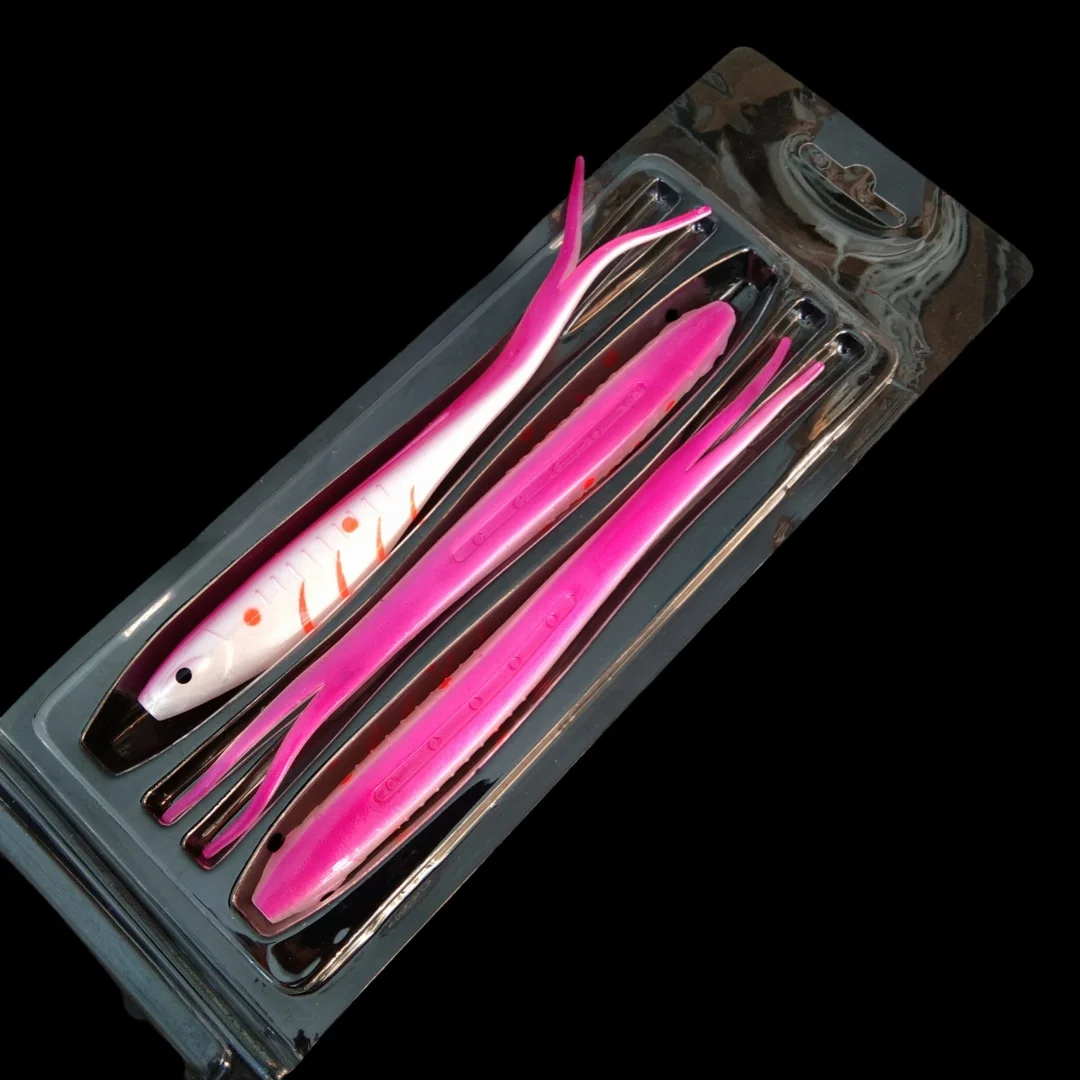 Señuelo de pesca suave de alta elasticidad TPR, 6 uds., 17cm, 18,7g, con acción de natación realista, adecuado para pescadores de agua dulce y salada - imagen 4