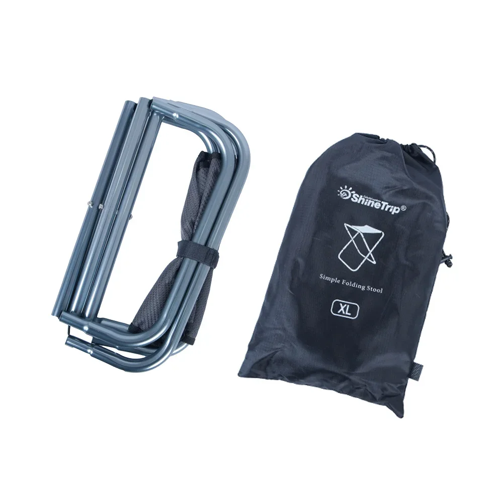 Taburete plegable de aleación de aluminio para exteriores, silla de playa portátil para acampar y pescar - imagen 5