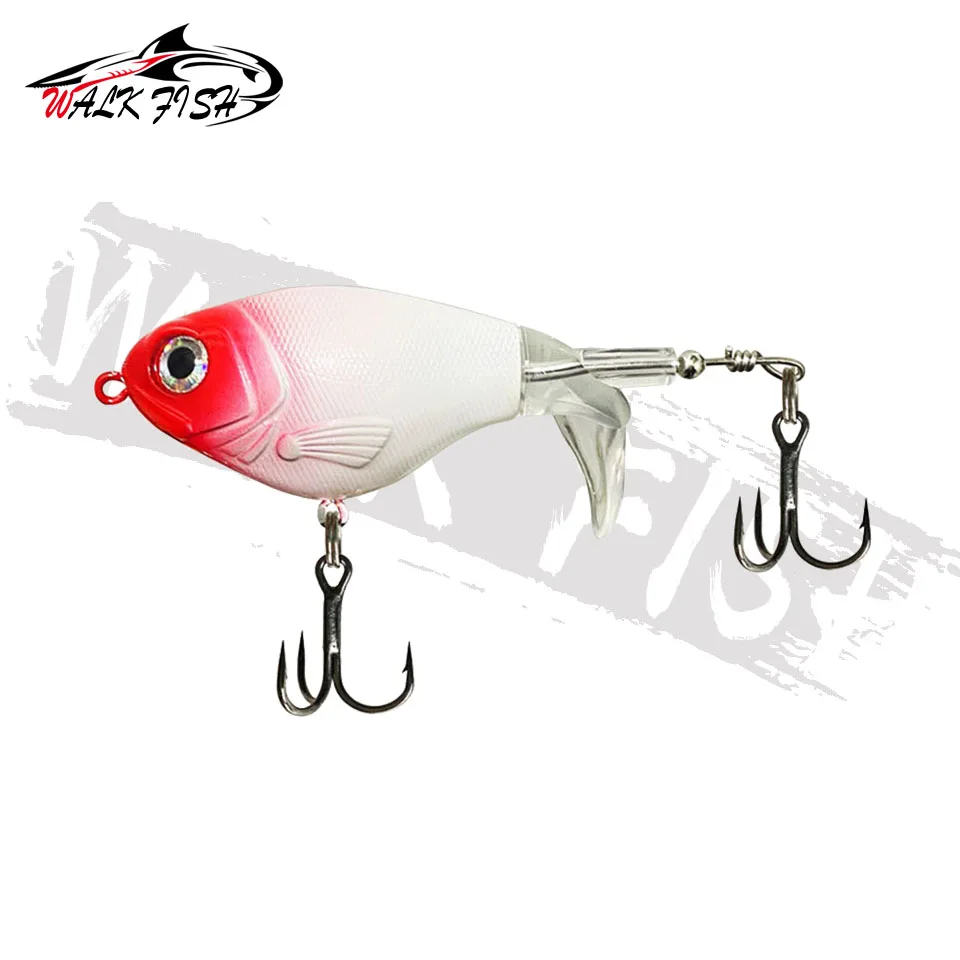 Este señuelo de pesca presenta un diseño de peces realista y múltiples ganchos para una mayor eficiencia de captura