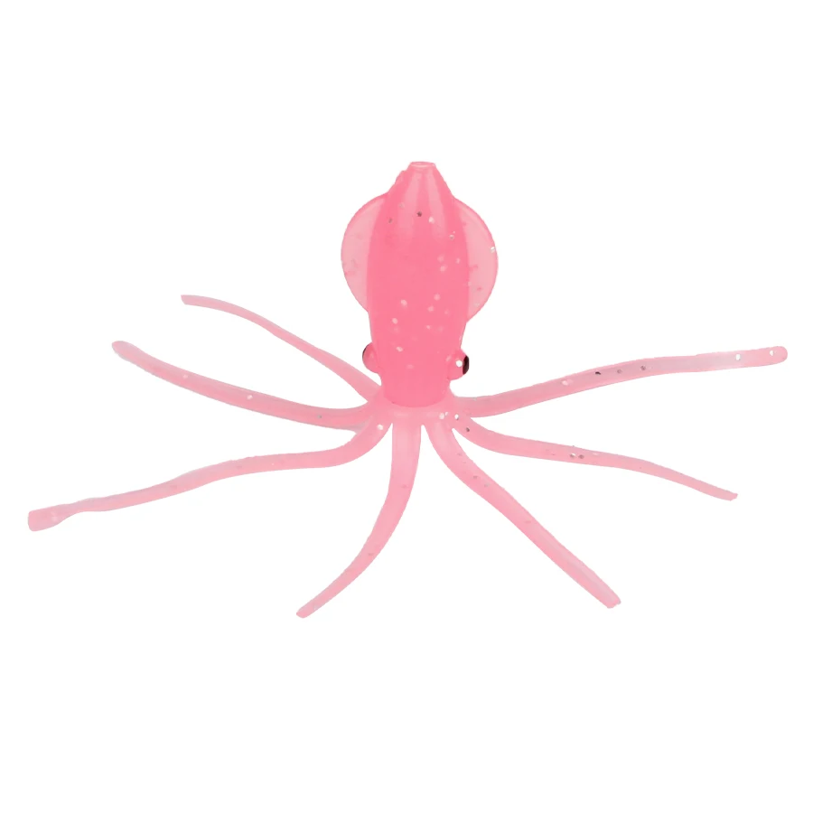 FTK 5 uds suave luminoso pulpo Trolling cebo de agua salada falda de calamar Señuelos de pesca Glow Marlin Grouper Tuna plantilla cebo Artificial - imagen 5