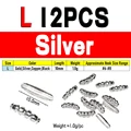 12pcs Silver L