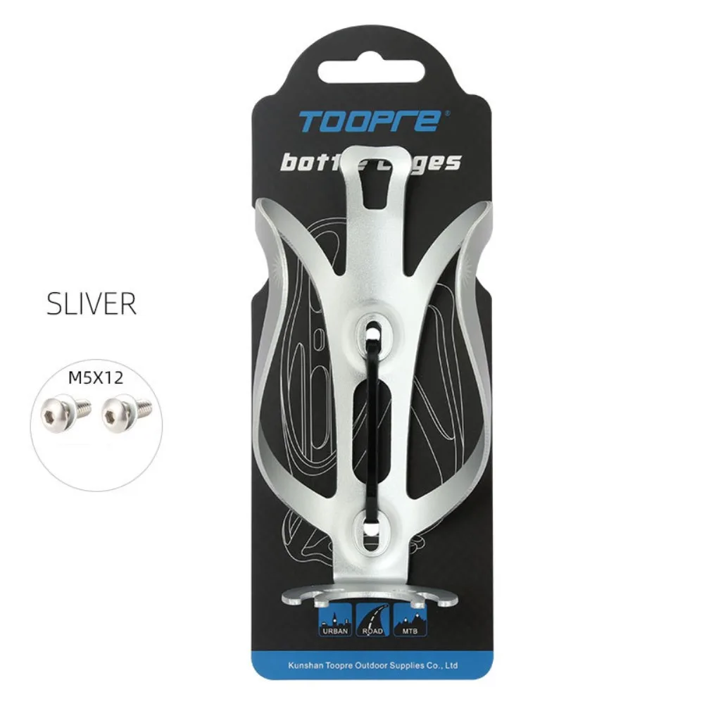 Portabotellas de aleación de aluminio para bicicleta, soporte ultraligero para botella de agua, color rojo, negro y plateado, portavasos para bicicletas de carretera y de montaña