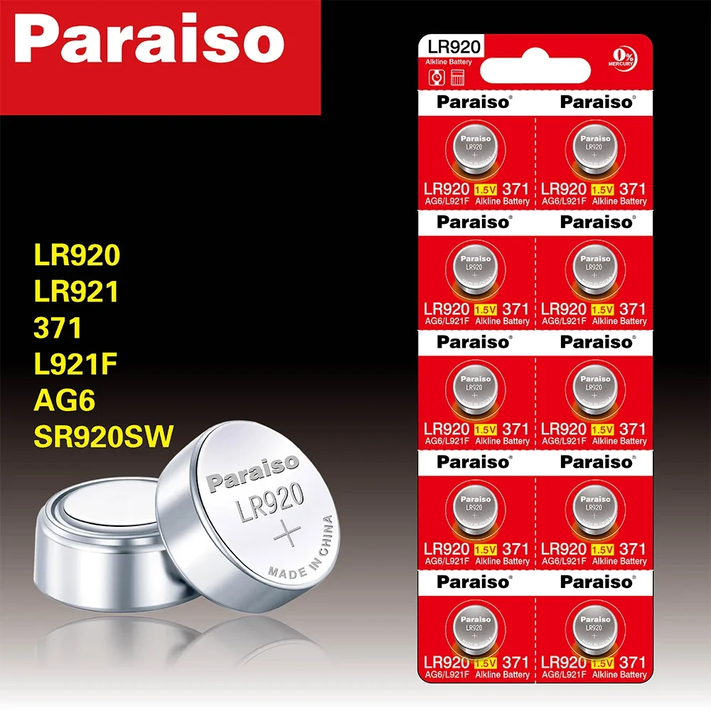 Pilas de botón AG6 SR920SW para reloj y juguete - imagen 4
