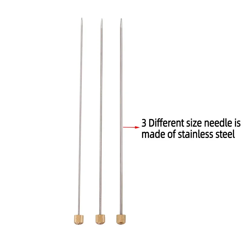 Bimoo, 1 Juego de herramientas para moscas de tubo de latón y acero inoxidable para atar moscas, serpentinas, herramienta para atar moscas, aparejos de pesca con mosca - imagen 5