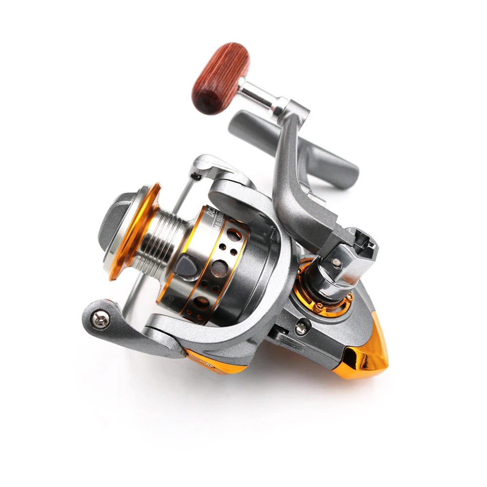 Nuevo Producto DC1000-7000 carrete giratorio 5,2: 1 5-12KG arrastre máximo carrete totalmente de Metal perilla de Metal carrete de pesca giratorio rueda de pesca - imagen 4