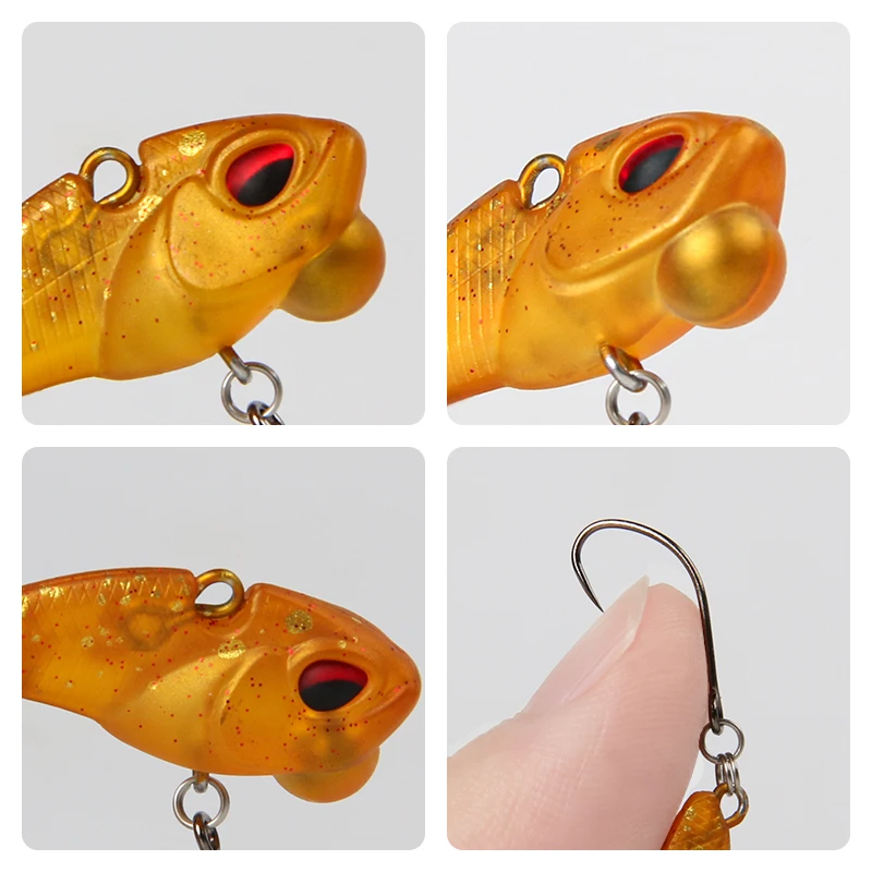 LURETV Japón VALKEIN Li-Worm MUELO ESTILO 3.6g Submerso Vib Stream Cebo Rainbow Trucha Insecto Pez - imagen 3