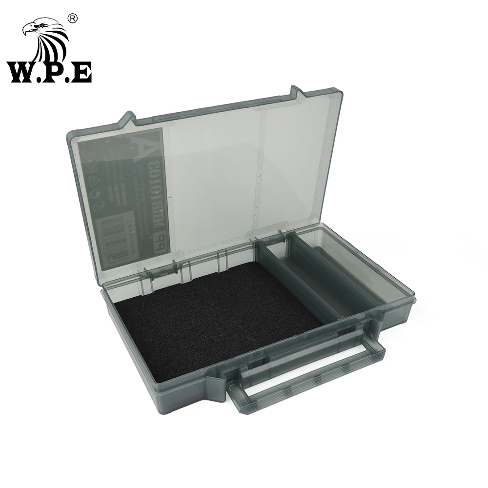 W.P.E-caja de Señuelos de Pesca con múltiples compartimentos, aparejos de Pesca de espuma de plástico, estuche de almacenamiento, anzuelo de señuelo, línea de cebo, accesorios de Pesca - imagen 3