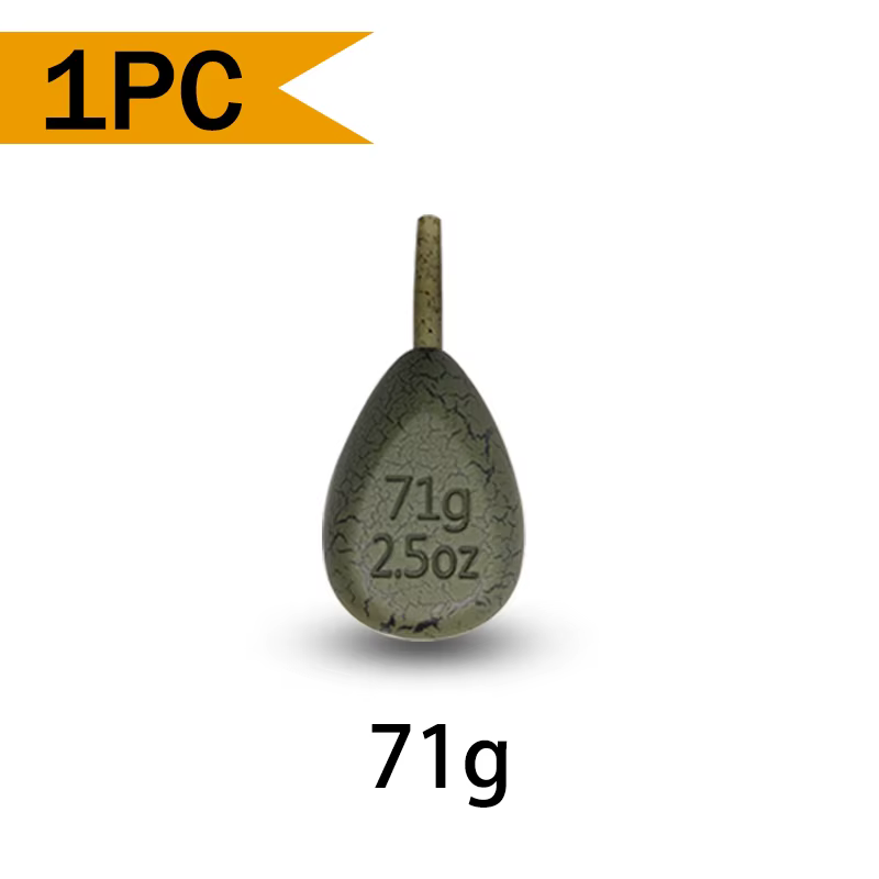 Plomada con diseño grieta para carpfishing – Peso de pesca original - imagen 4