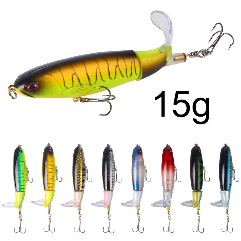 Señuelo de pesca Plopper piezas, cebos artificiales de cola giratoria flotante, 13g/15g/35g, 1 unidad - imagen 3
