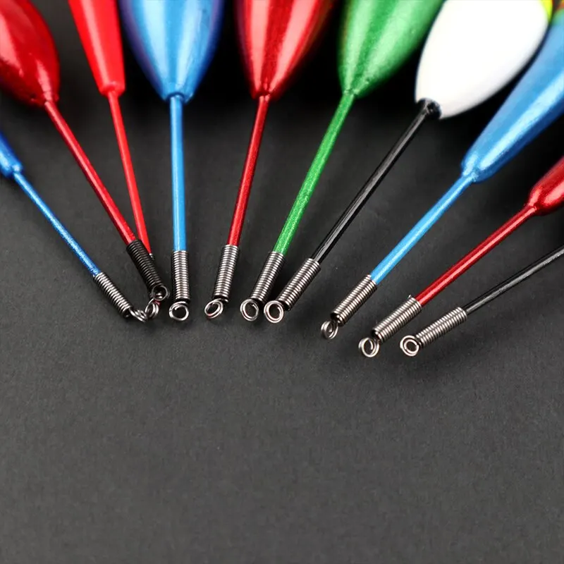 Juego de 10 Uds de flotadores de pesca, boya Bobber, flotadores de palo de luz para pesca, boya flotante de colores de tamaño mixto para accesorios de pesca - imagen 4