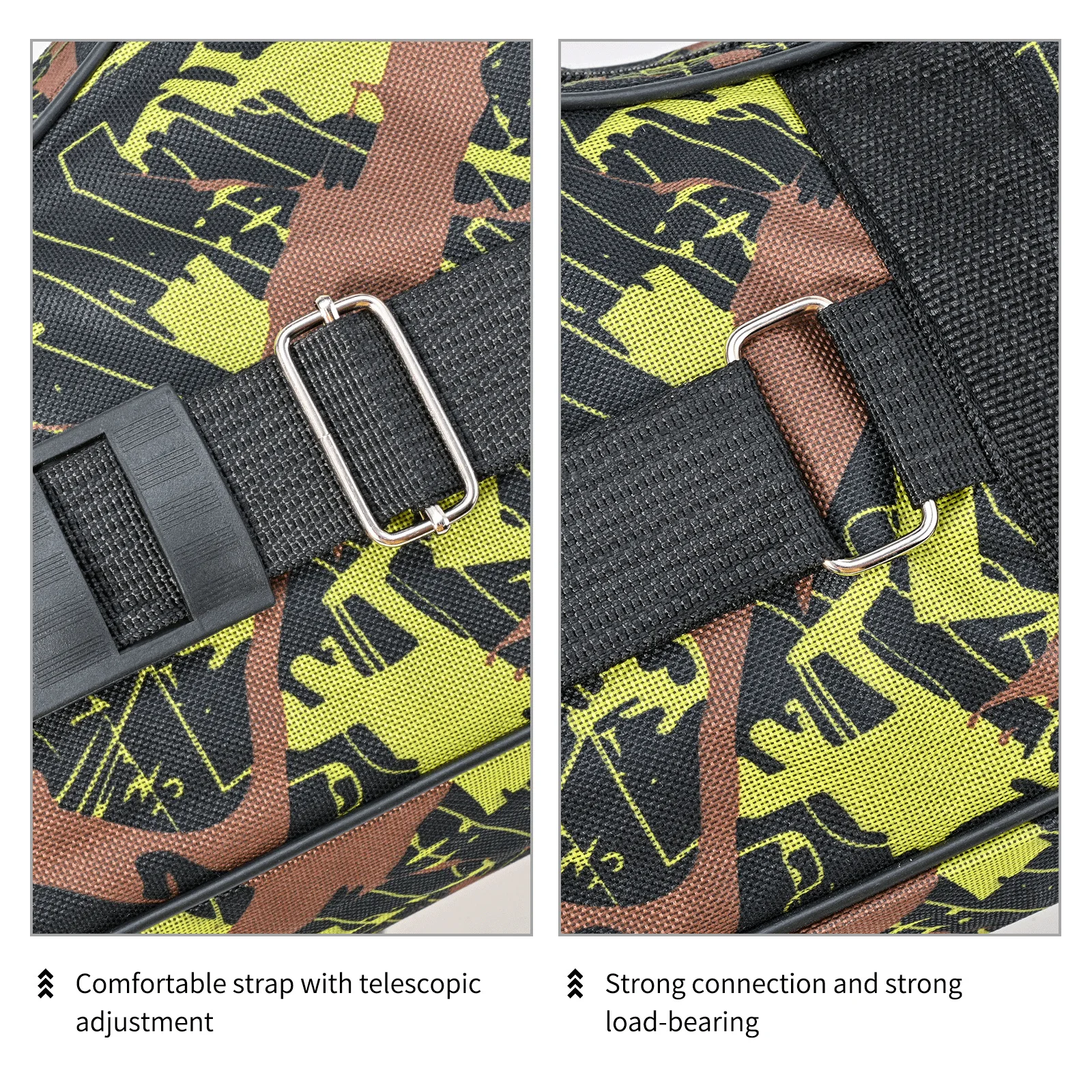 Bolsa de pesca de mar plegable de 2 capas de 1,3 m/1,5 m, bolsa de caña de pescar de doble hombro, kit de herramientas de almacenamiento al aire libre para pesca - imagen 4