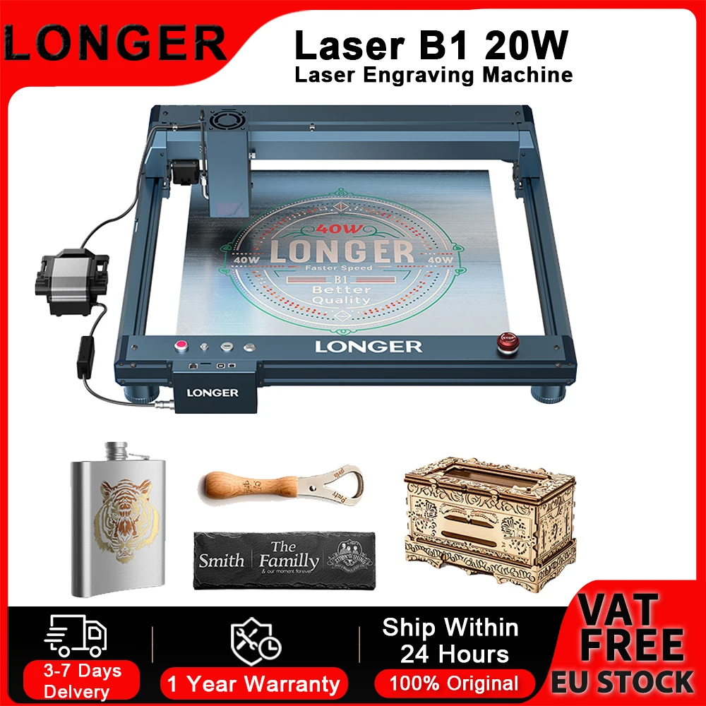 Longer B1 Grabadora láser 3D de alta precisión 450x440 mm