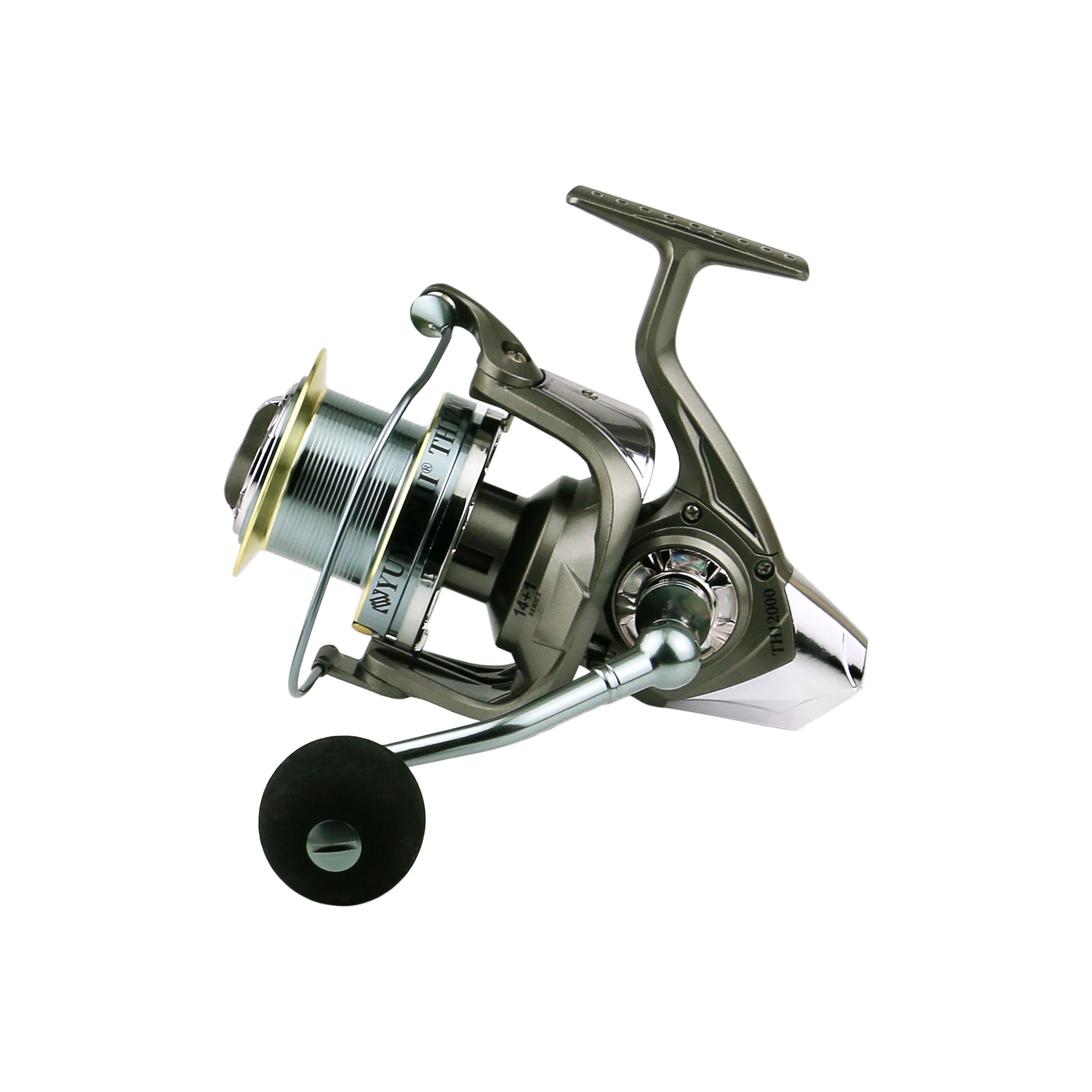 Rueda giratoria larga ultraligera 15BB con rodamientos de acero inoxidable para carrete de pesca giratorio 8000-12000 carrete de pesca fuerte de 25KG - imagen 4