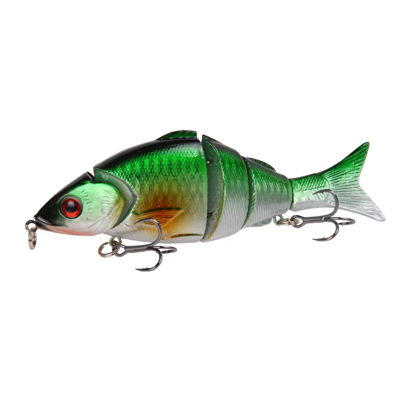Swimbait multiarticulado, señuelos Minnow que se hunden, lubina, trucha, pesca realista, natación, agua dulce y salada, 125mm, 21,3g - imagen 3