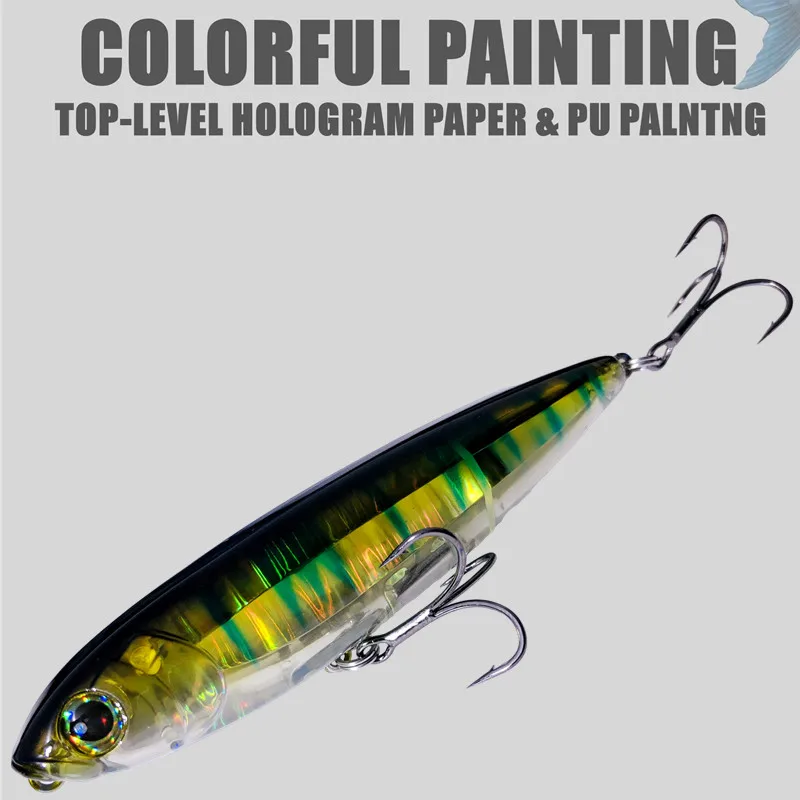 GREENSPIDER-señuelo de pesca de superficie, cebo duro Artificial para agua salada, 85mm, 11g, 95mm, 19g - imagen 5