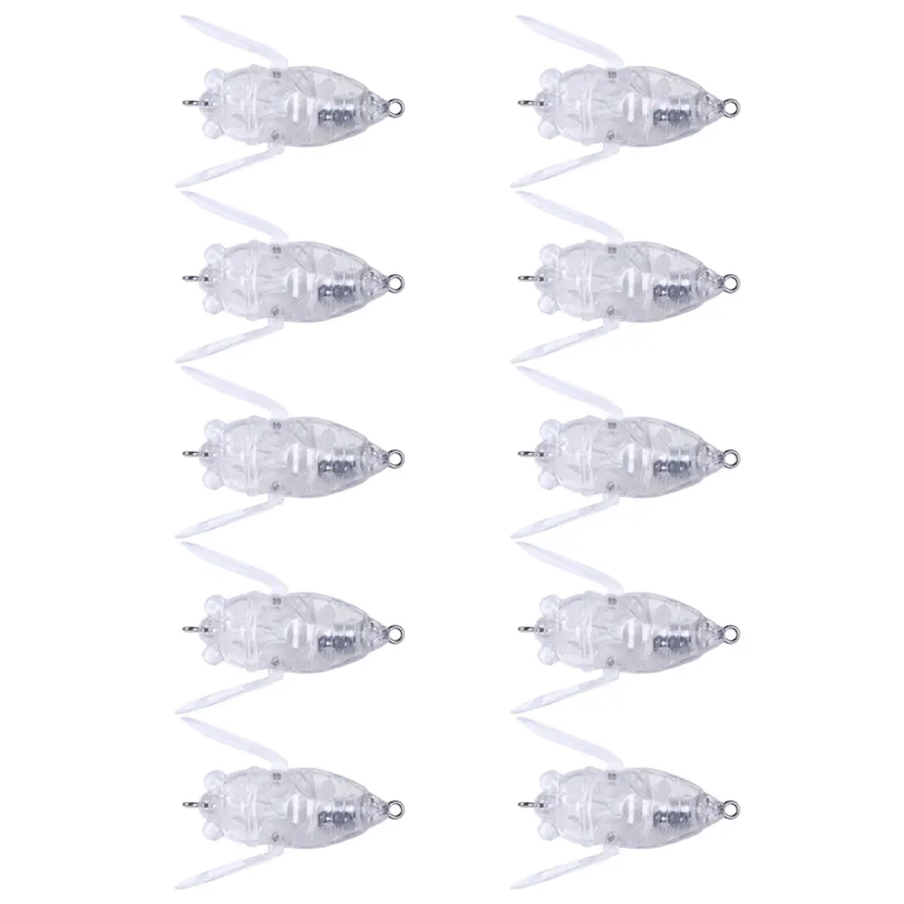 Señuelos Insecto Topwater en Blanco 4cm 5g – Cuerpo Biónico DIY - imagen 3