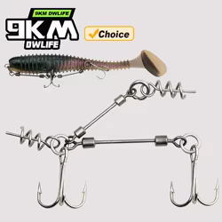 Stinger 9KM para lucio – Anzuelo triple con tornillo corcho y alambre