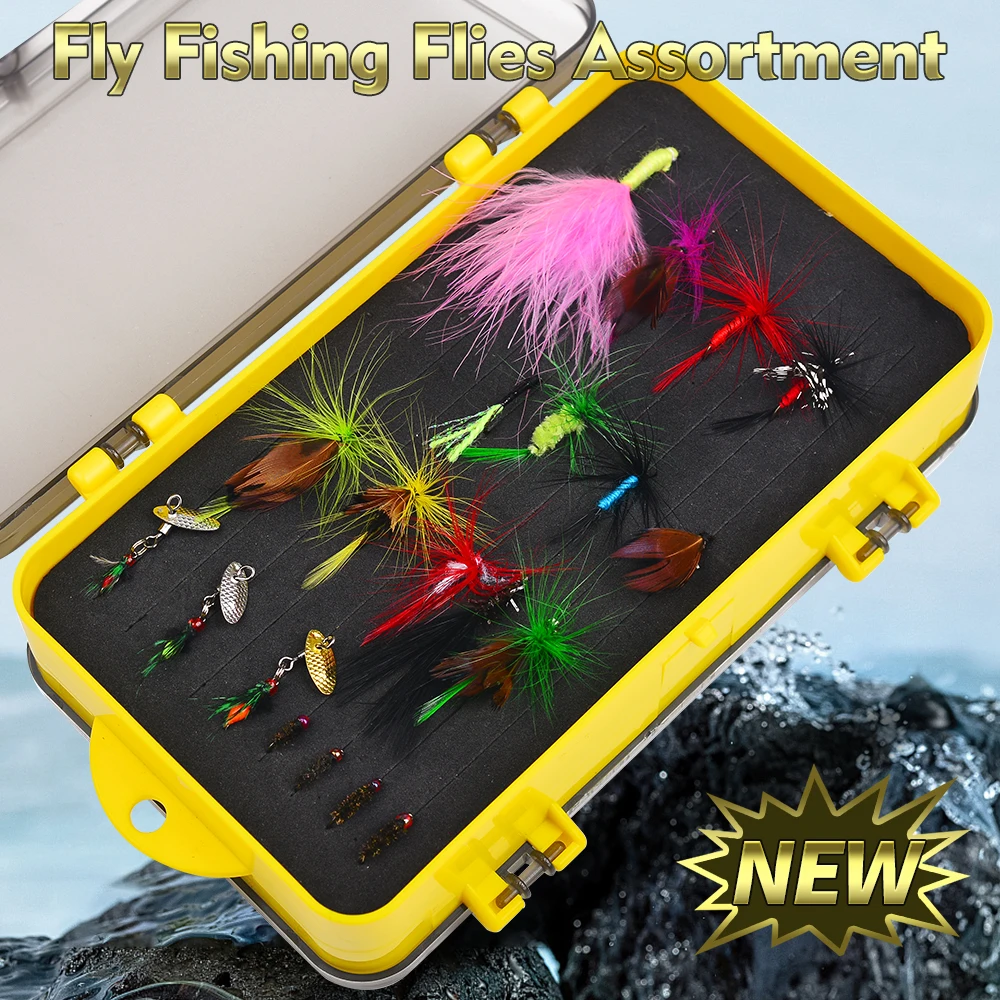 Kit pesca con mosca PROBEROS – Señuelos acero afilados y caja - imagen 4
