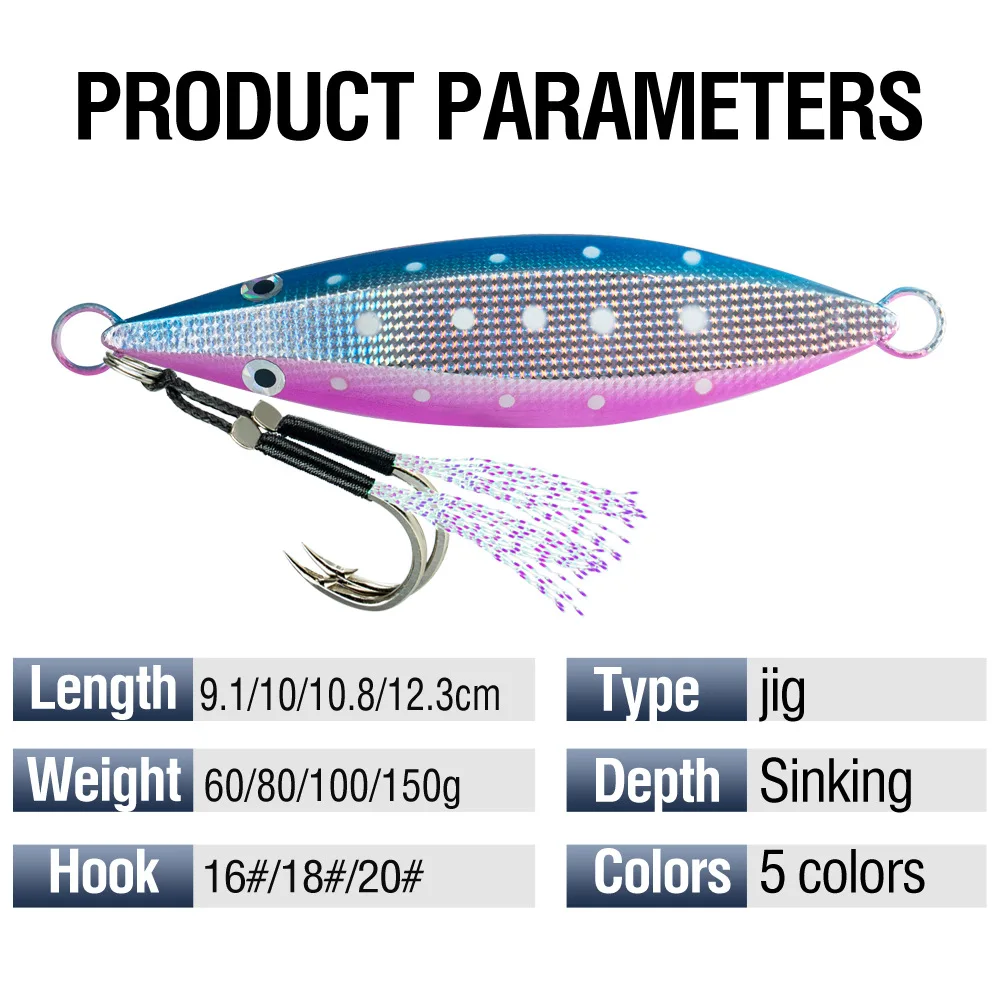 Cuchara de pesca luminosa 3D con estampado láser para lubina
