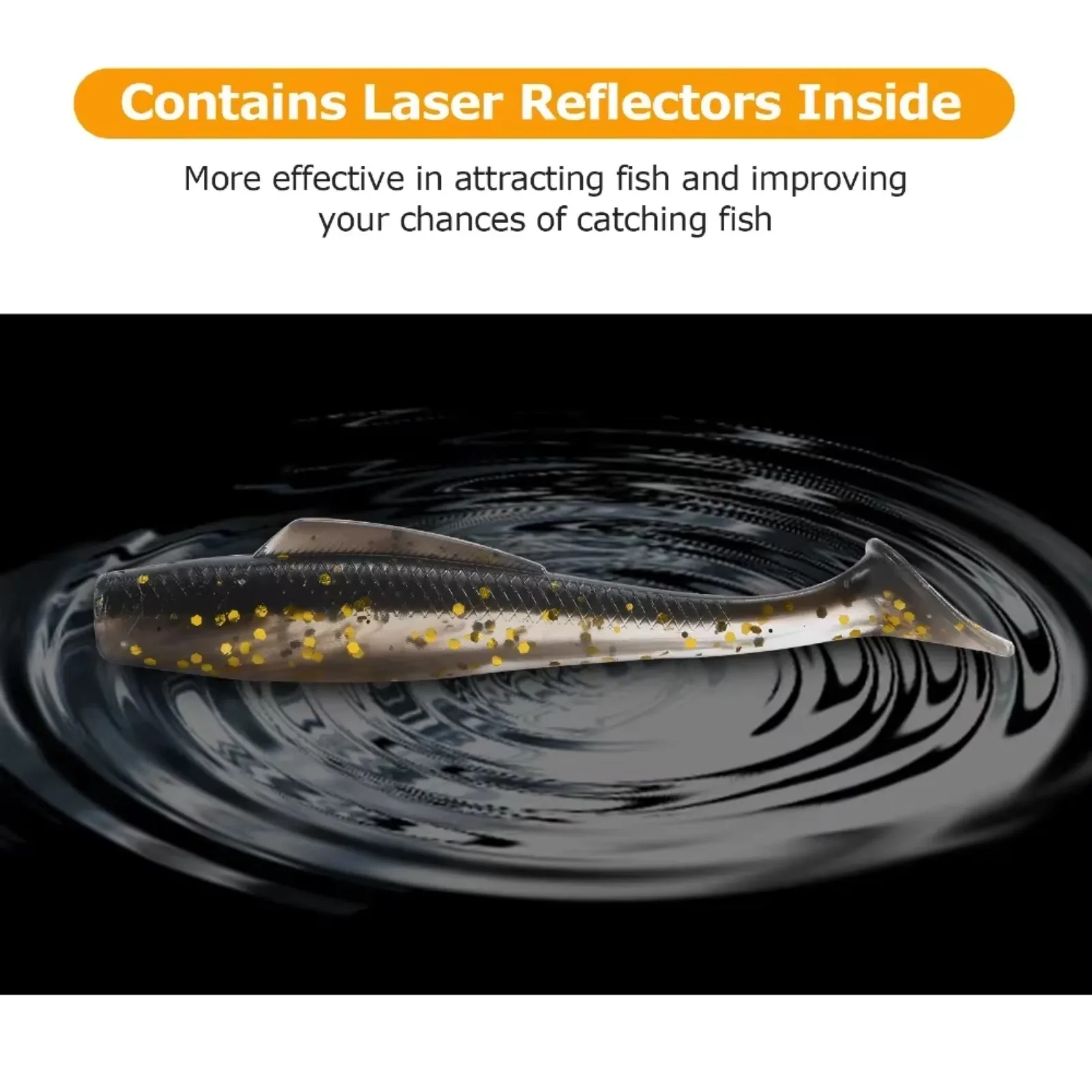 Goture-Juego de señuelos flotantes con cola en T, Señuelos de pesca de pececillo Topwater para agua dulce/agua salada, cebos de plástico artificiales de silicona - imagen 3