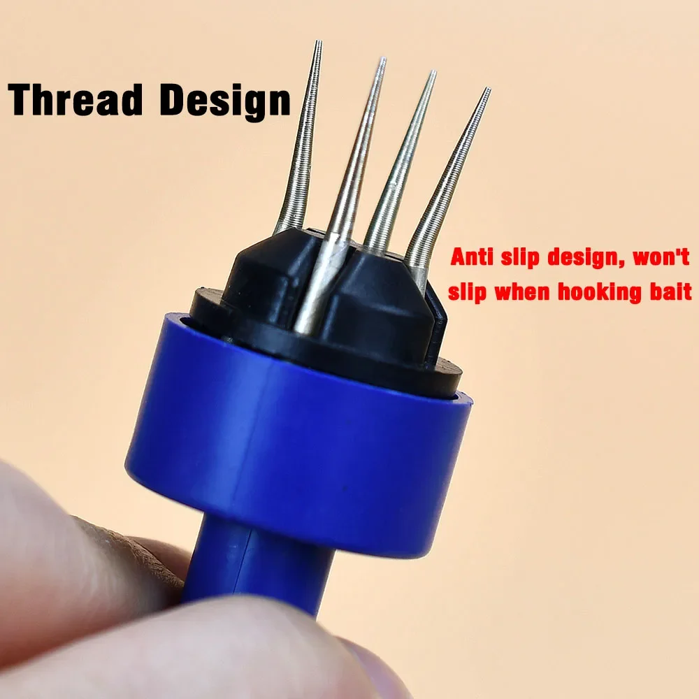Alimentador rápido de gusanos, gancho con Clip, dispositivo de alimentación de gusano rojo, operación Simple, sin manos sucias, alimentador de gusanos vivos para minas de tierra - imagen 3