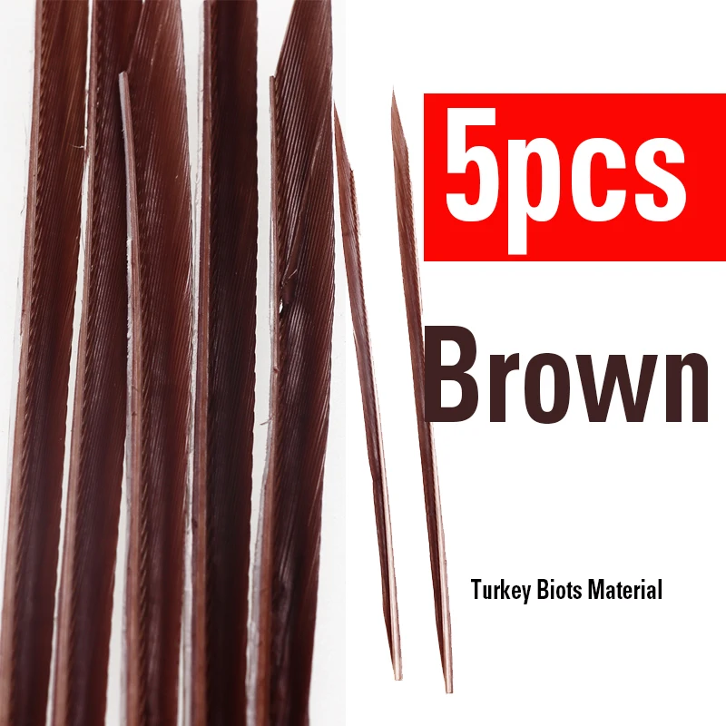 5pcs Brown