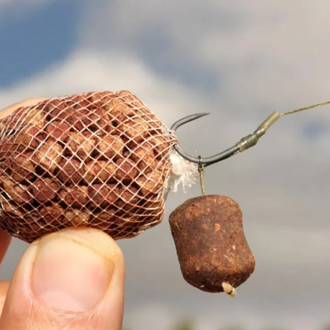 FishTrip-Sistema de bolsa de malla PVA, accesorios de pesca de carpa, Fusión Rápida - imagen 4