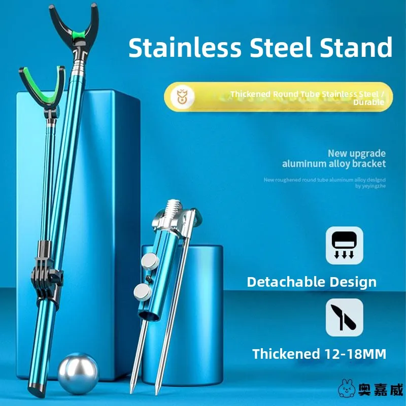 Varilla de fiing de acero inoxidable, soporte para pulsera, plataforma para pistola, soporte para poste de fiing de mano, accesorios para equipos de fiing, cámara para exteriores...